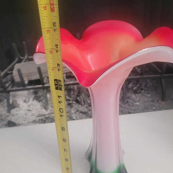 Vibrant Red Lily Vase - Pier One - Picture 2 of 3